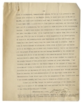 William Howard Taft Excoriates President Woodrow Wilson for His Handling of WWI -- ''...Wilson's selfish temperament...he loves idealistic phrases that sound well in his mouth...''